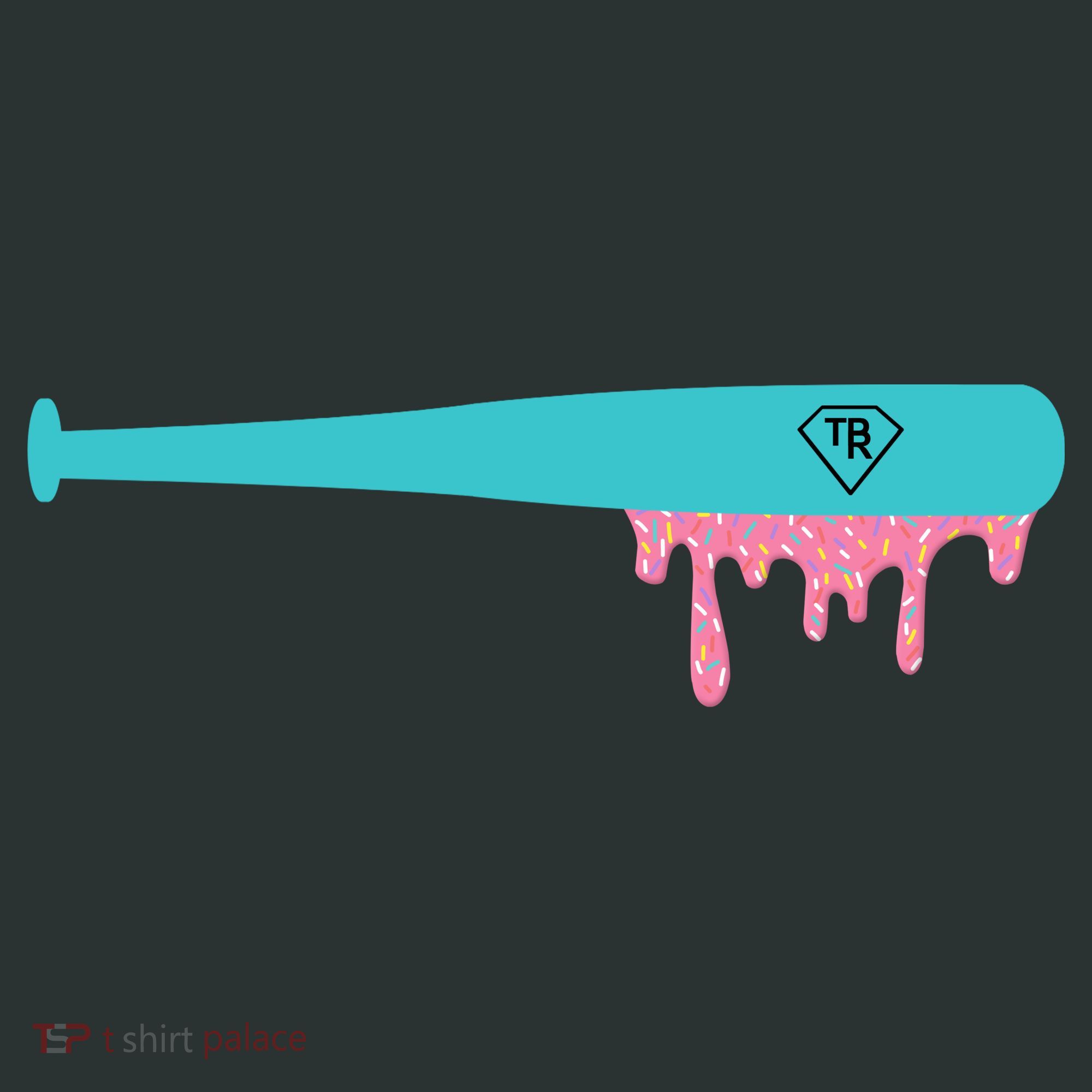 Baseball Bat Sprinkle Drip Kids Sweatshirt