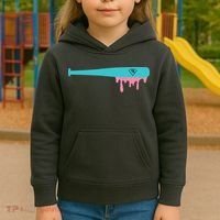 Baseball Bat Sprinkle Drip Kids Hoodie thumb 3