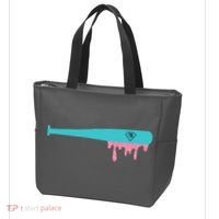Baseball Bat Sprinkle Drip Tote Bag thumb 3