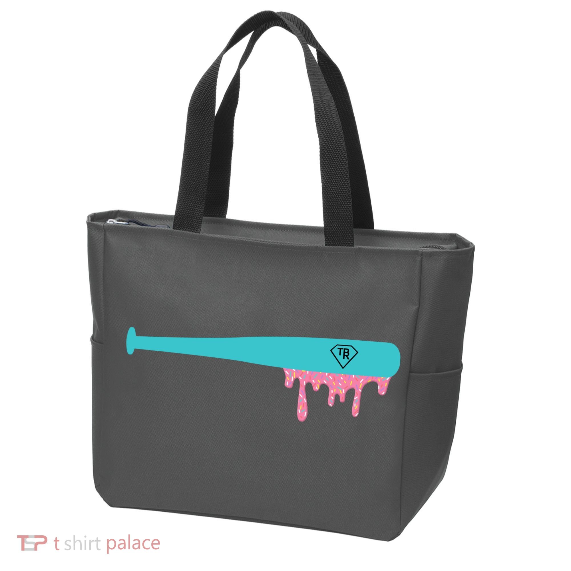 Baseball Bat Sprinkle Drip Tote Bag