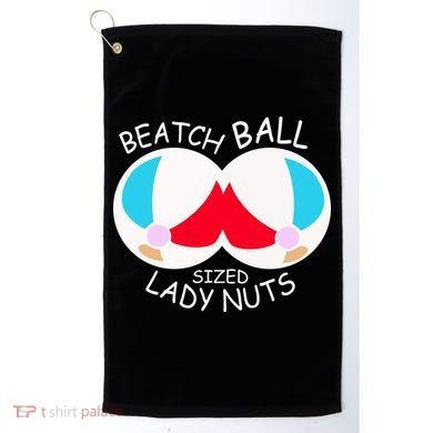 Beach Ball Sized Lady Nuts Golf Towel