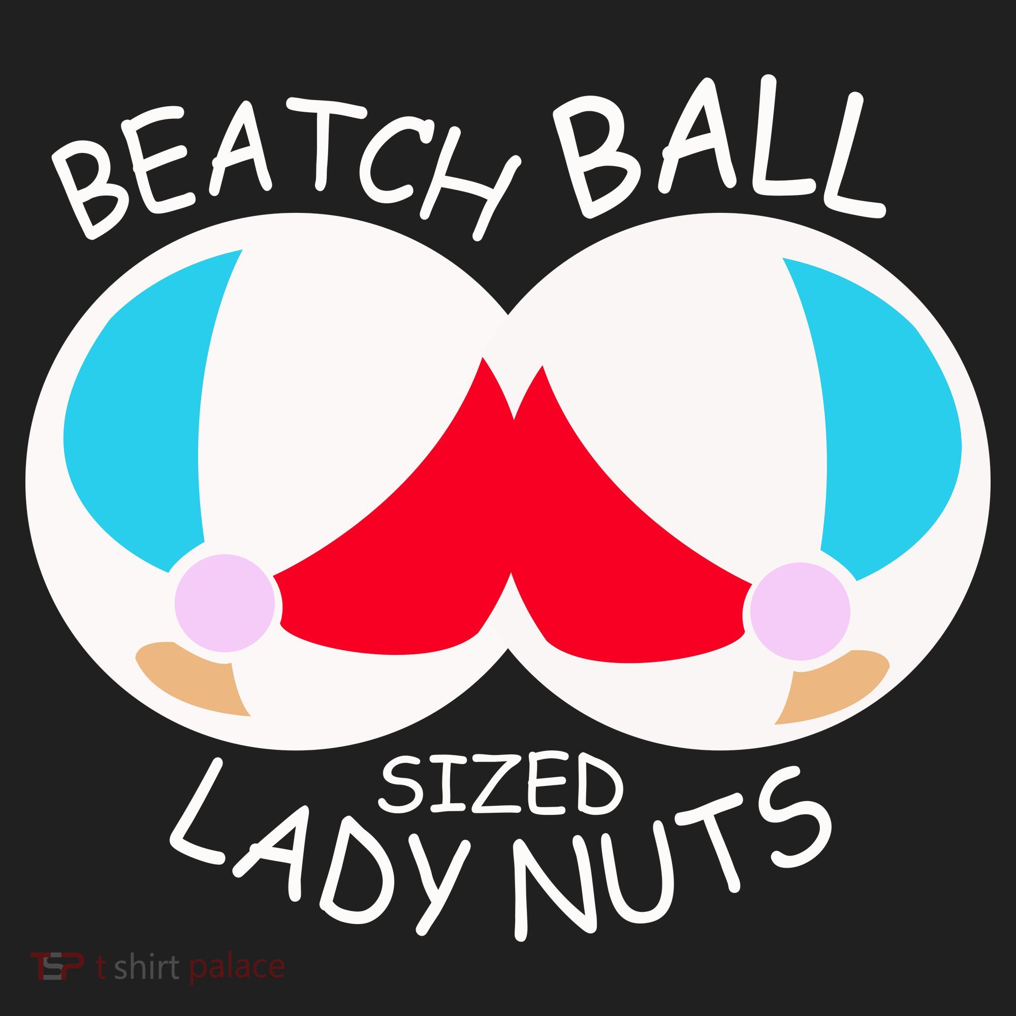 Beach Ball Sized Lady Nuts Golf Towel