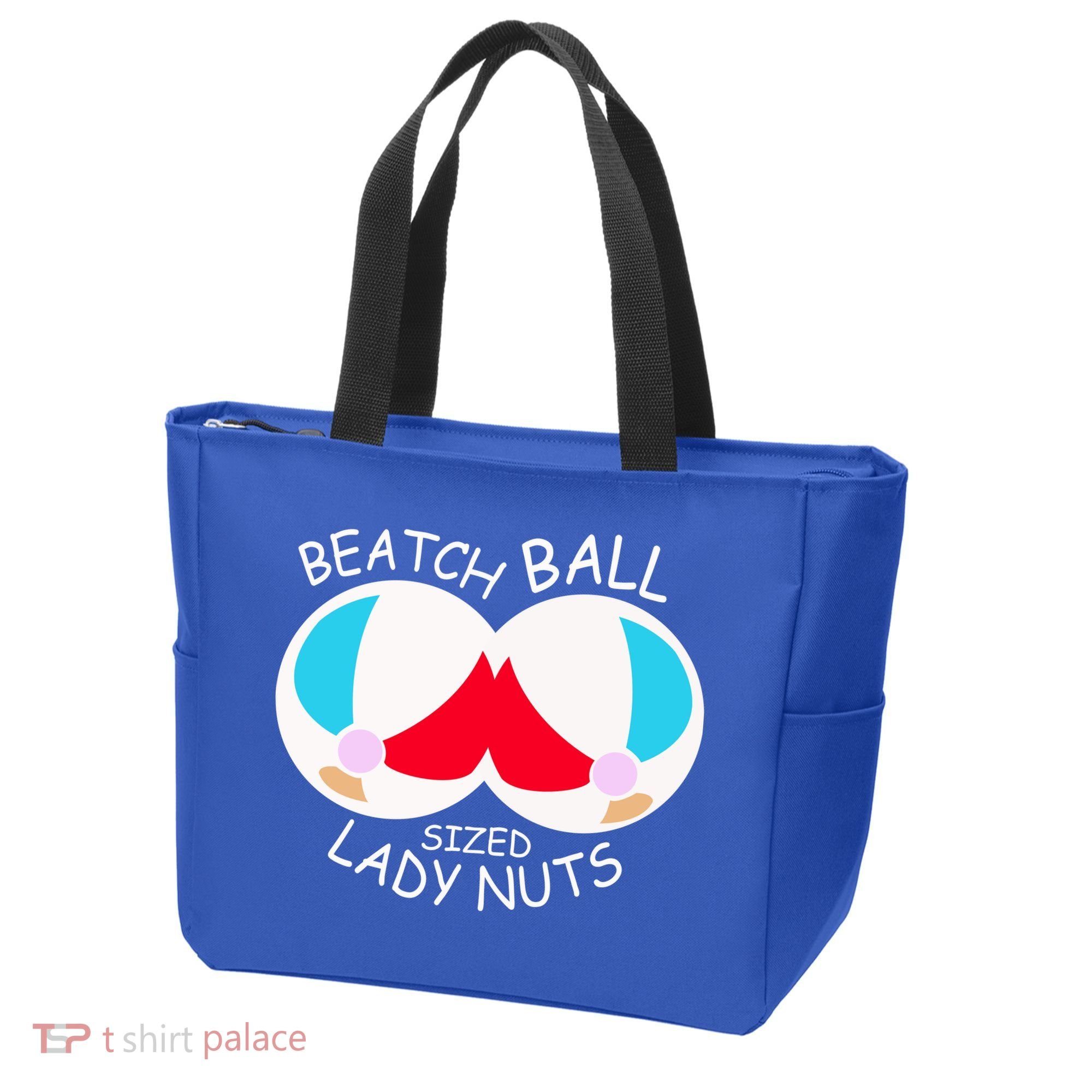 Beach Ball Sized Lady Nuts Tote Bag