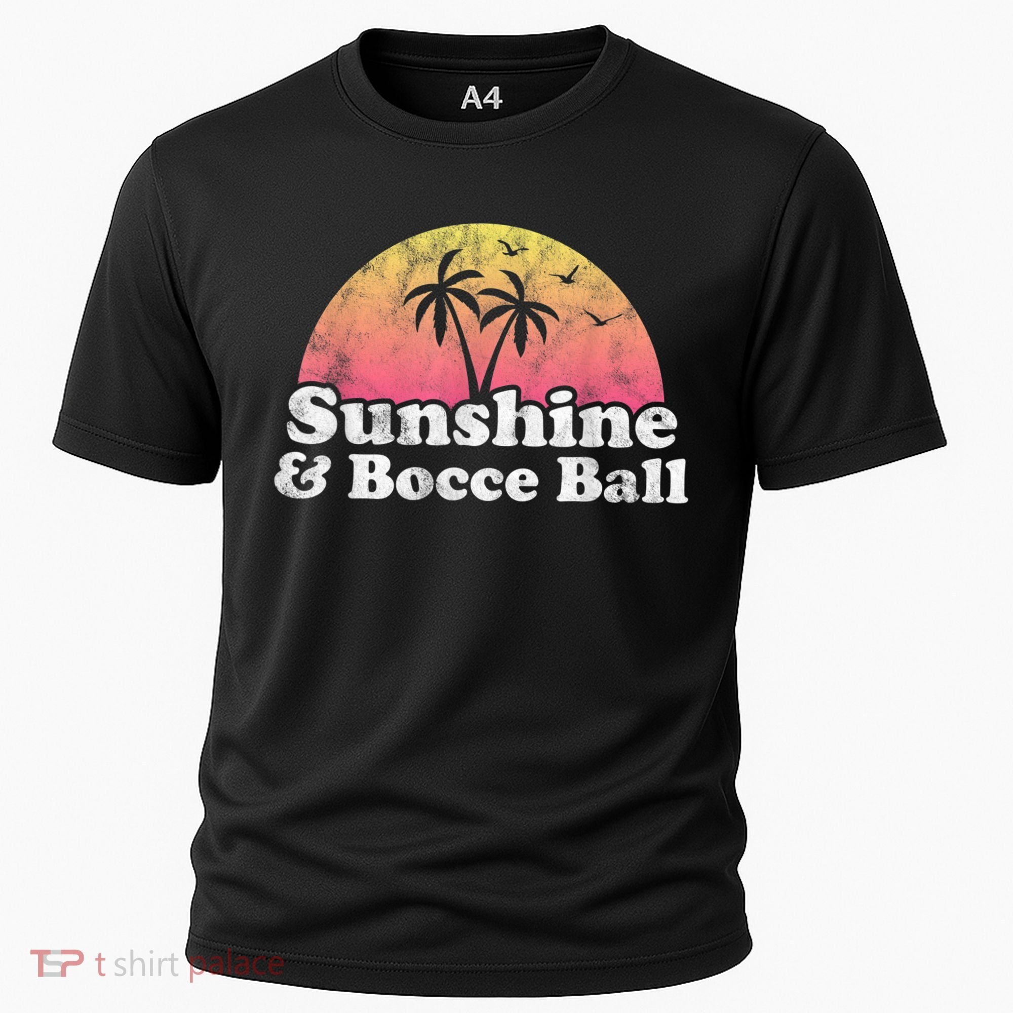Bocce Ball Sunshine And Bocce Ball Cooling Performance Crew T-Shirt