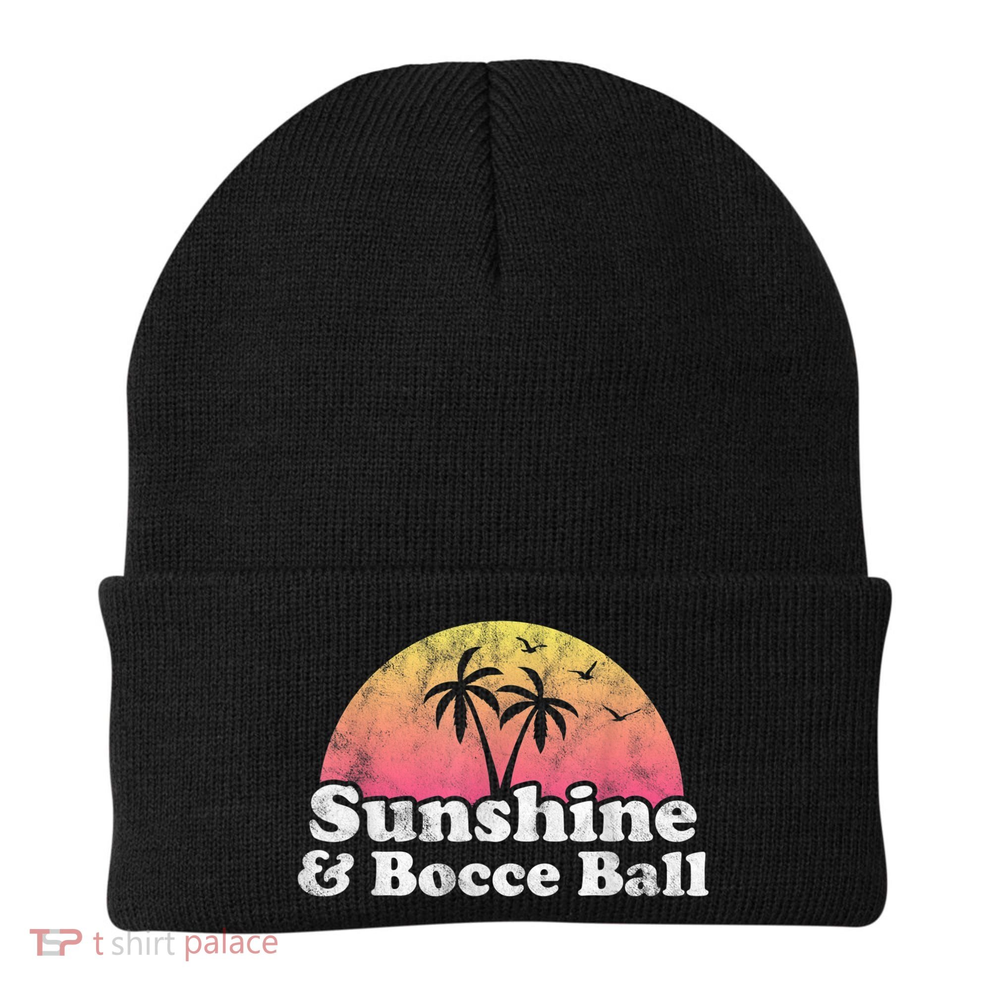 Bocce Ball Sunshine And Bocce Ball Beanie