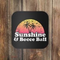 Bocce Ball Sunshine And Bocce Ball Coaster thumb 0
