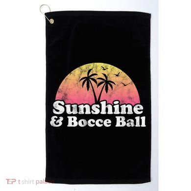 Bocce Ball Sunshine And Bocce Ball Golf Towel