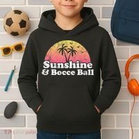 Bocce Ball Sunshine And Bocce Ball Kids Hoodie thumb 2