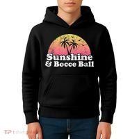 Bocce Ball Sunshine And Bocce Ball Kids Hoodie thumb 4
