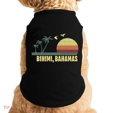 Bihimi Bahamas Souvenir Vacation Travel Reminder Gift Doggie Tank