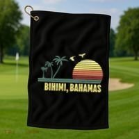 Bihimi Bahamas Souvenir Vacation Travel Reminder Gift Golf Towel thumb 1