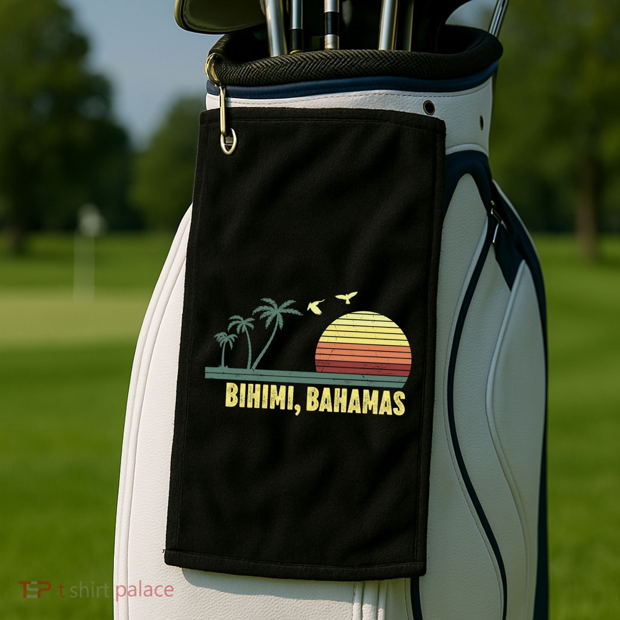 Bihimi Bahamas Souvenir Vacation Travel Reminder Gift Golf Towel