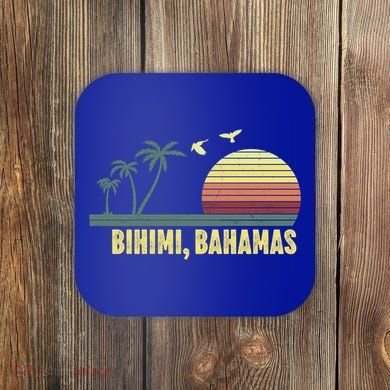 Bihimi Bahamas Souvenir Vacation Travel Reminder Gift Coaster