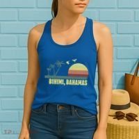 Bihimi Bahamas Souvenir Vacation Travel Reminder Gift Women's Tank Top thumb 2