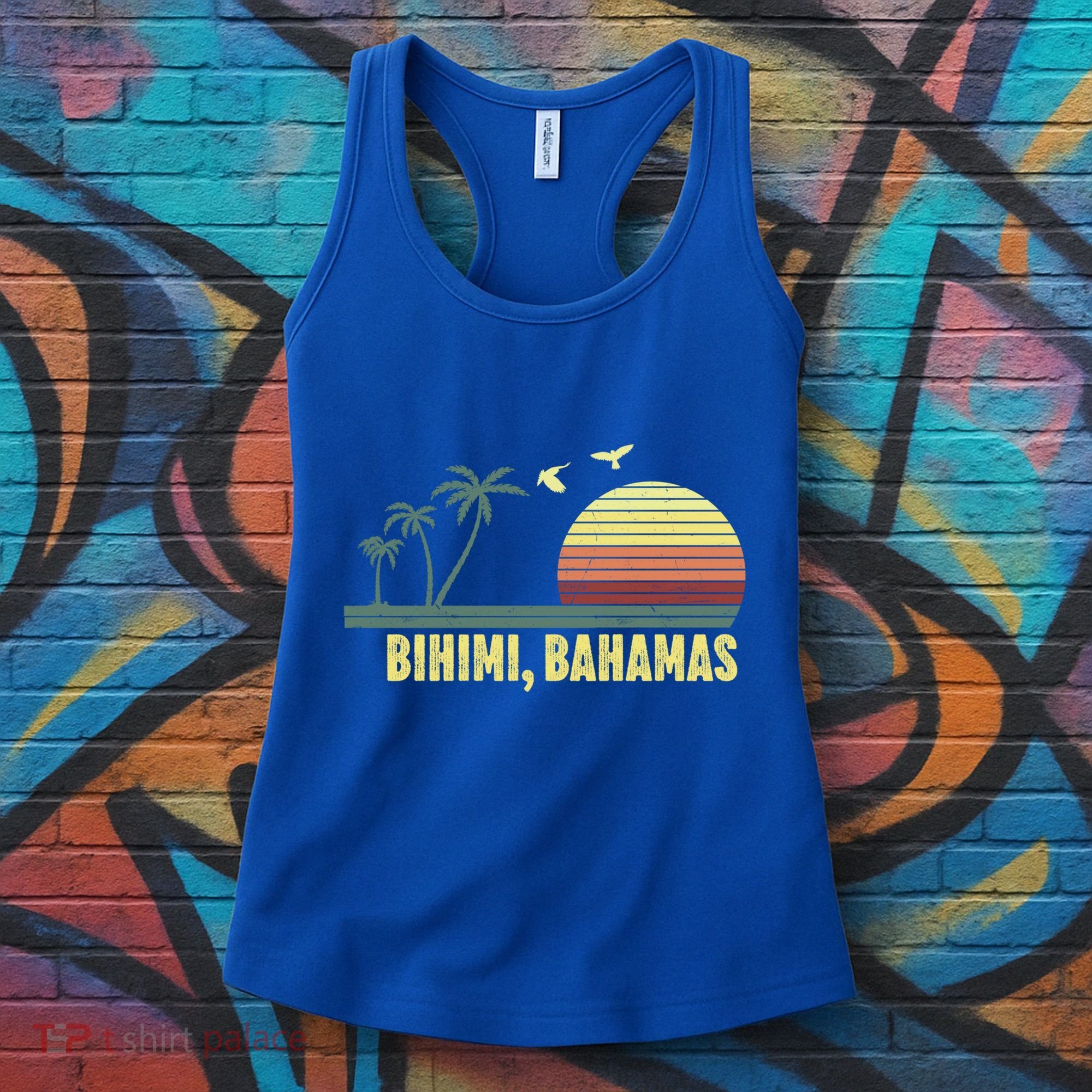 Bihimi Bahamas Souvenir Vacation Travel Reminder Gift Women's Tank Top
