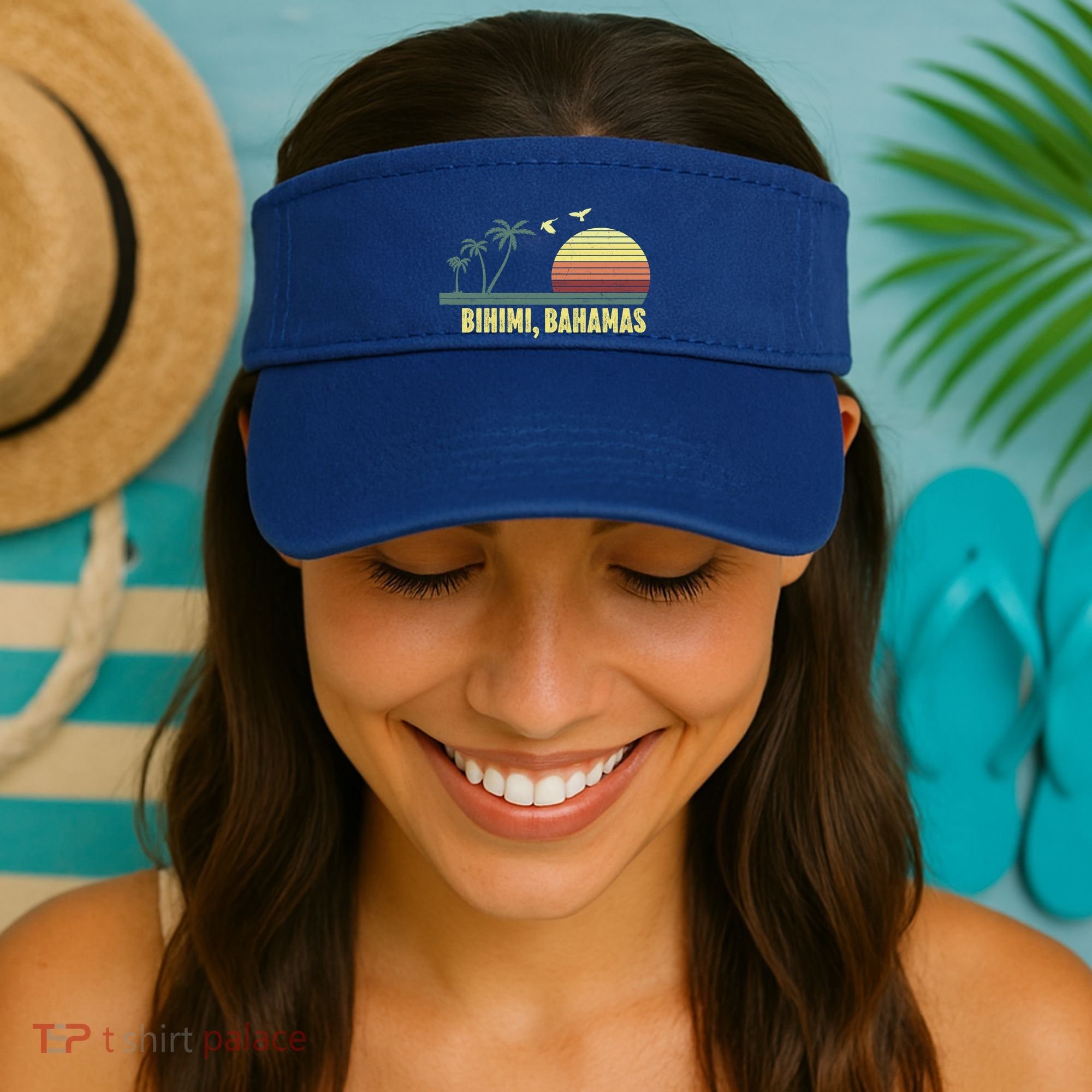 Bihimi Bahamas Souvenir Vacation Travel Reminder Gift Visor