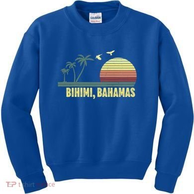 Bihimi Bahamas Souvenir Vacation Travel Reminder Gift Kids Sweatshirt