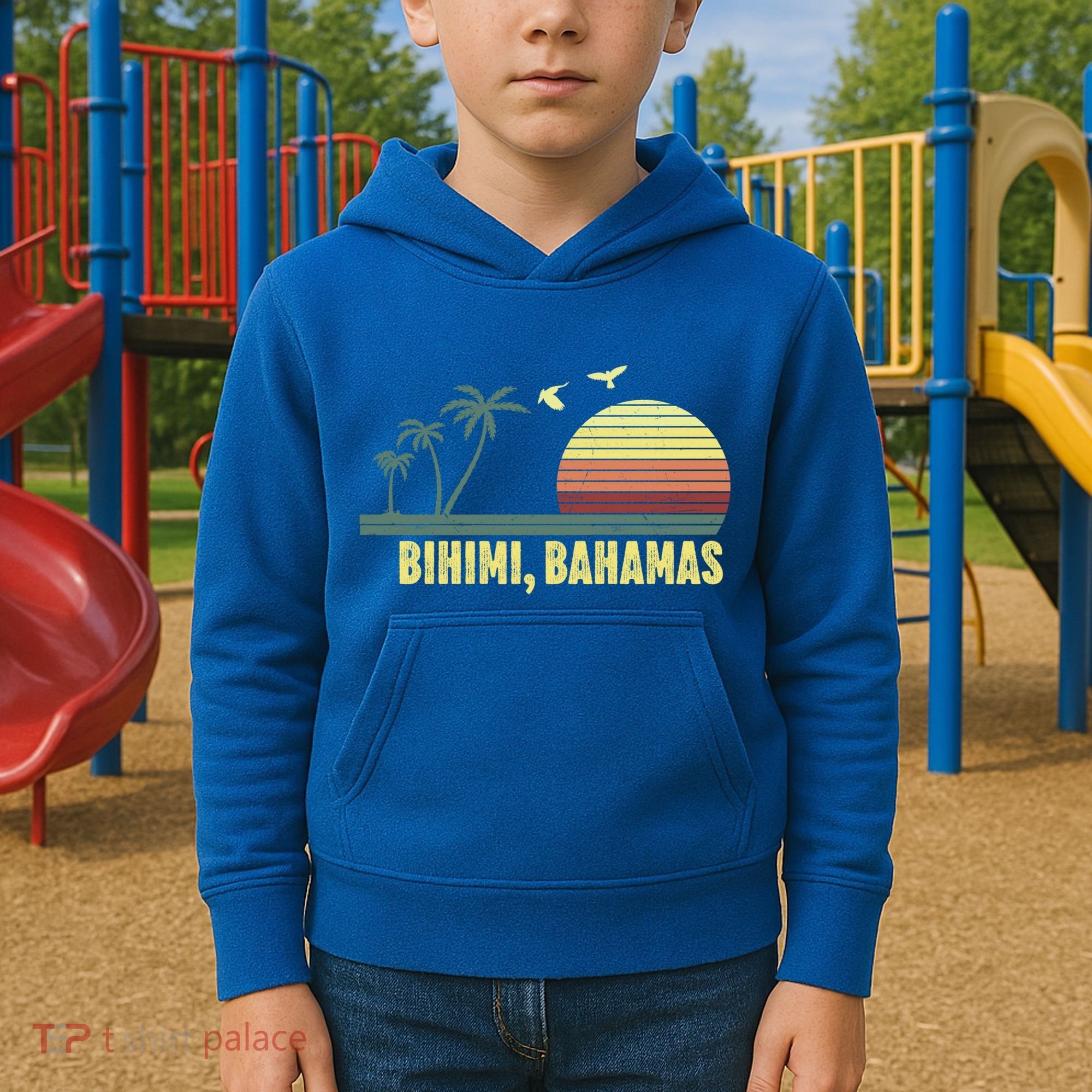Bihimi Bahamas Souvenir Vacation Travel Reminder Gift Kids Hoodie