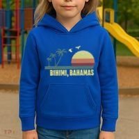 Bihimi Bahamas Souvenir Vacation Travel Reminder Gift Kids Hoodie thumb 3