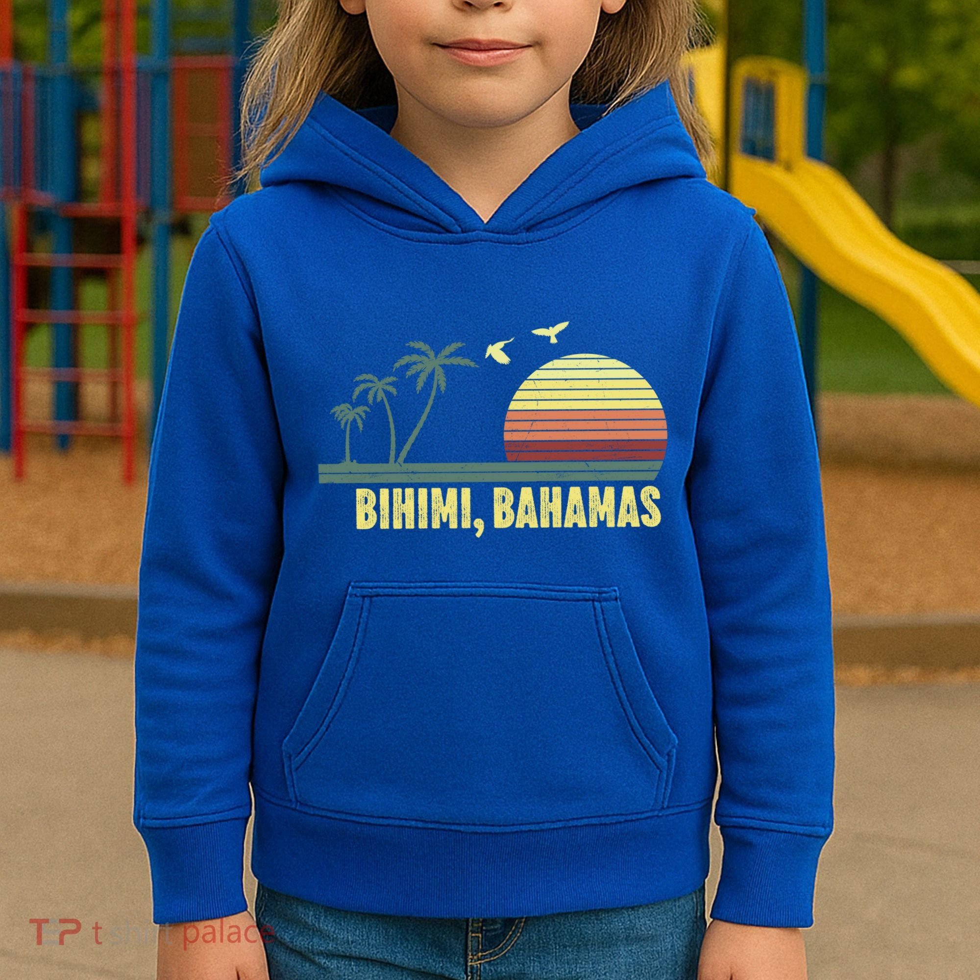 Bihimi Bahamas Souvenir Vacation Travel Reminder Gift Kids Hoodie