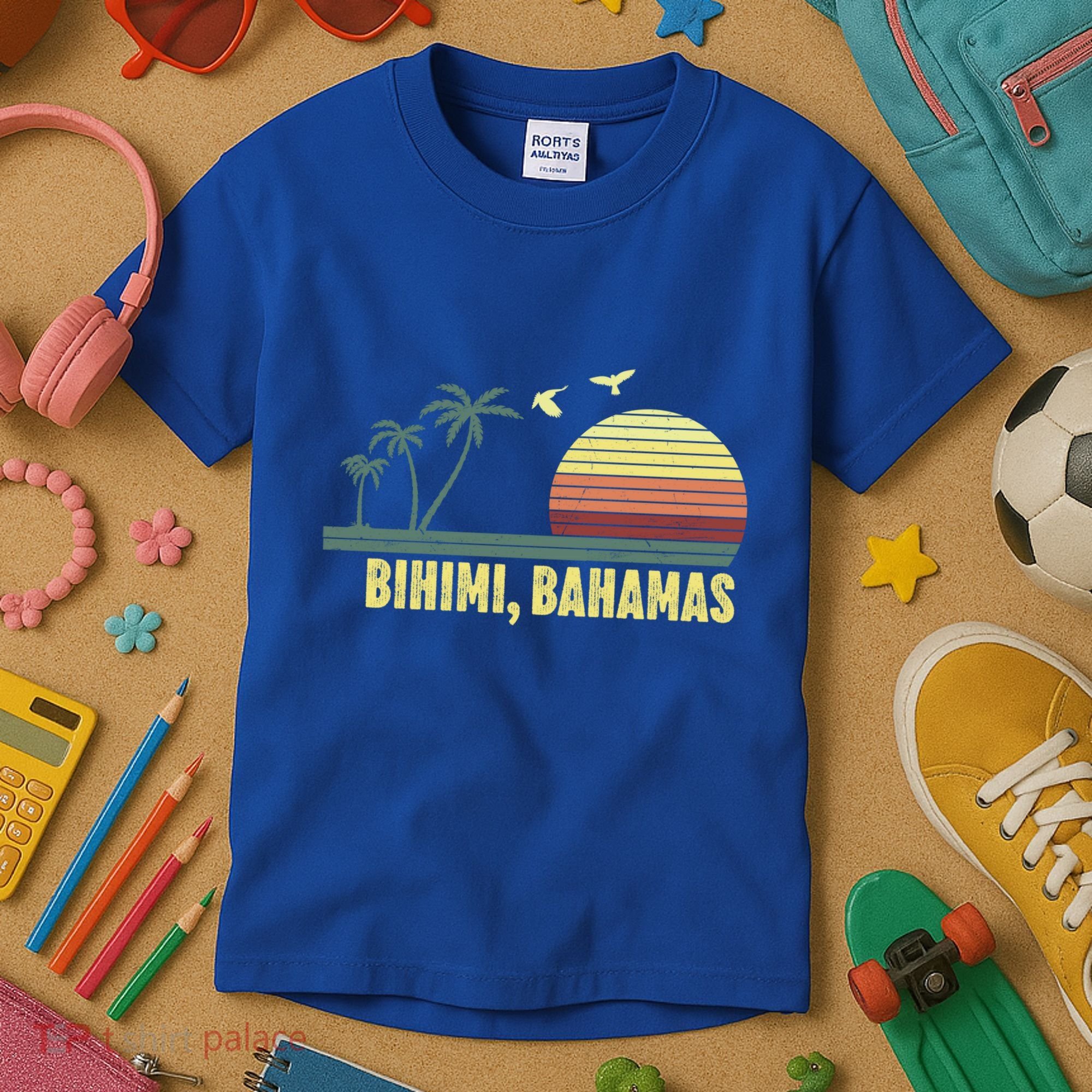 Bihimi Bahamas Souvenir Vacation Travel Reminder Gift Kids T-Shirt