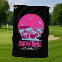 Bihimi Bahamas Souvenir Vacation Travel Reminder Great Gift Golf Towel thumb 1