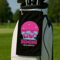 Bihimi Bahamas Souvenir Vacation Travel Reminder Great Gift Golf Towel thumb 2