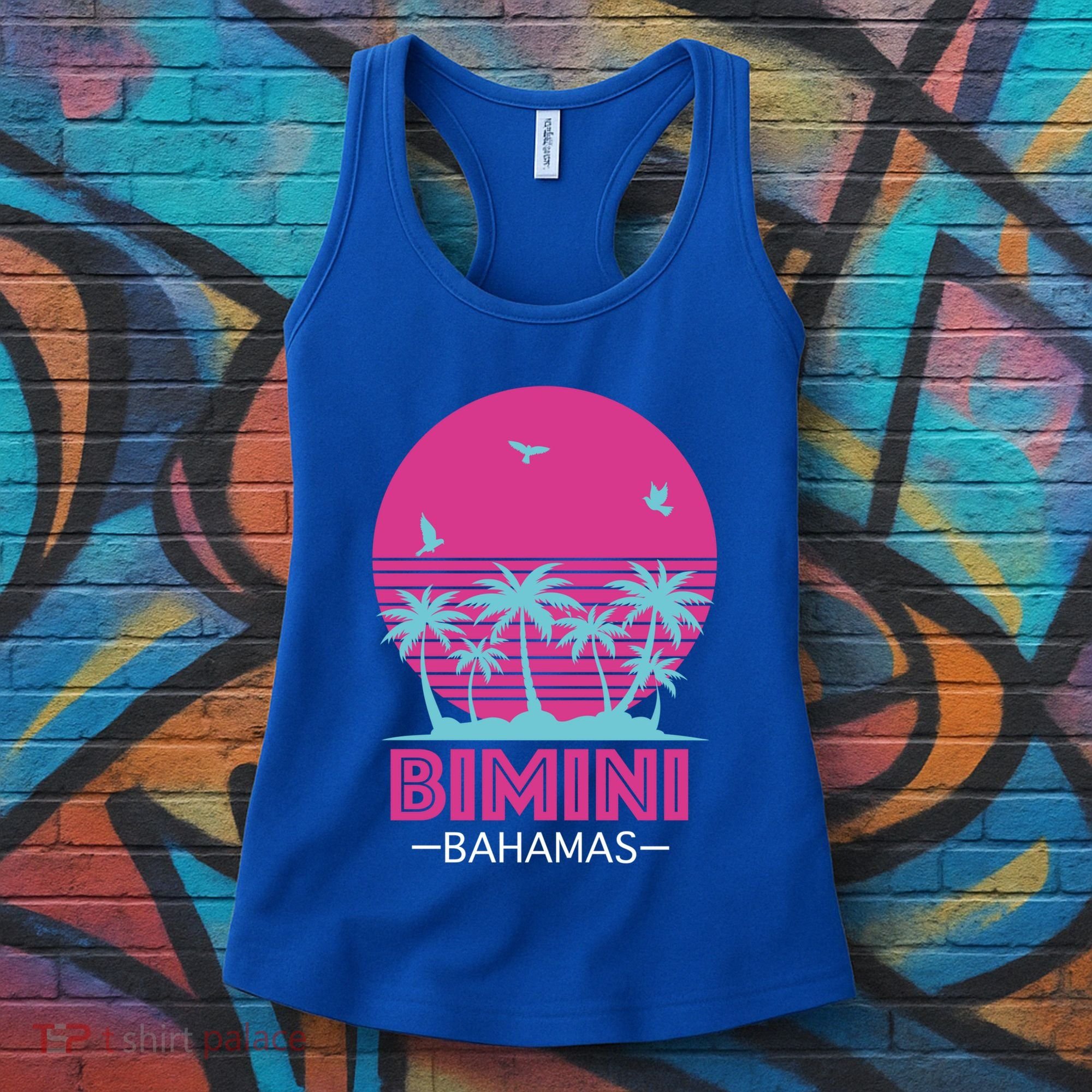 Bihimi Bahamas Souvenir Vacation Travel Reminder Great Gift Women's Tank Top