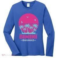 Bihimi Bahamas Souvenir Vacation Travel Reminder Great Gift Women's Long Sleeve Shirt thumb 0
