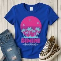Bihimi Bahamas Souvenir Vacation Travel Reminder Great Gift Women's T-Shirt thumb 3