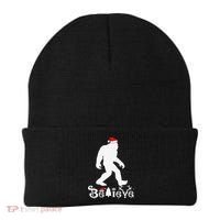 Bigfoot Believe Santa Hat Christmas Funny Xmas Holiday Beanie thumb 0