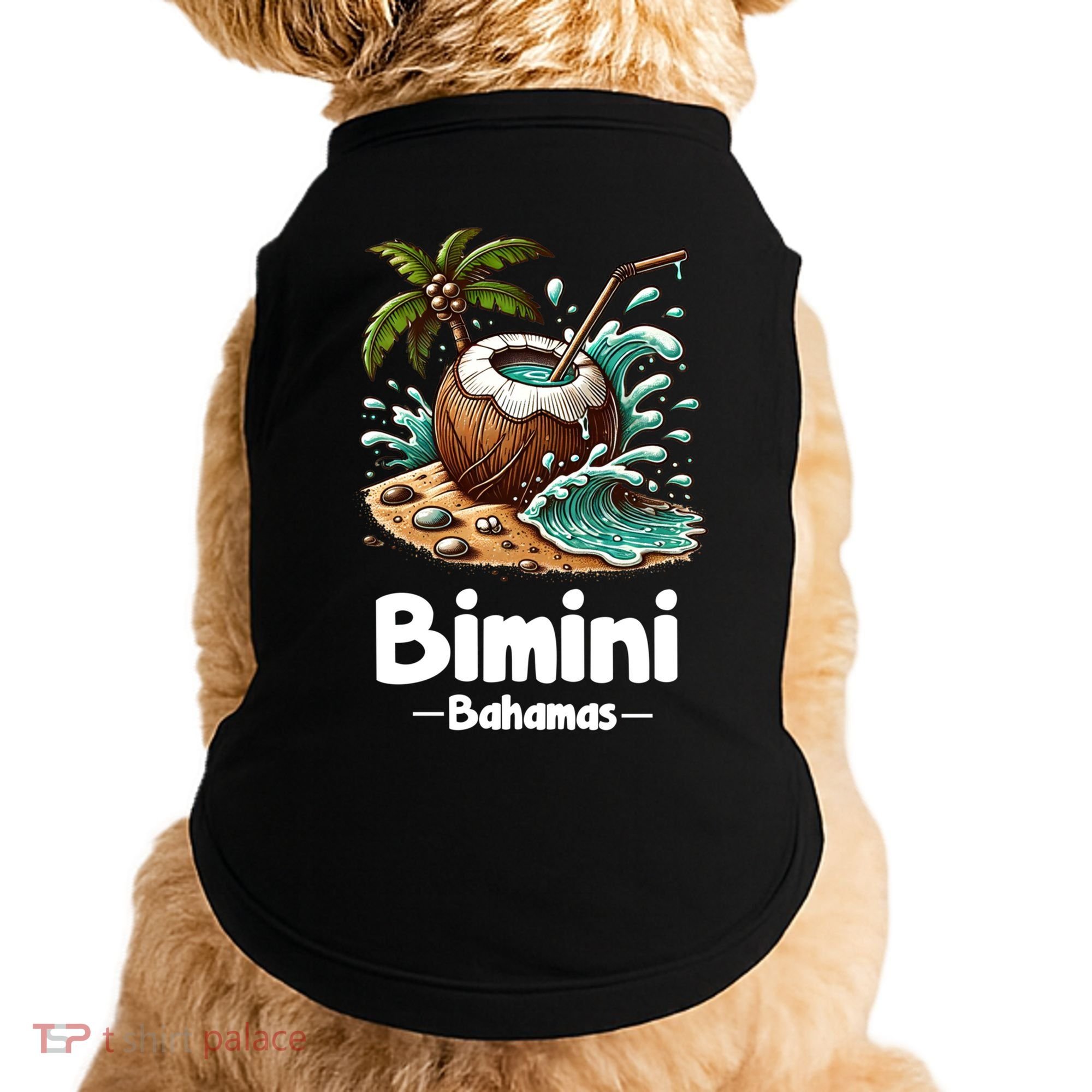 Bihimi Bahamas Souvenir Vacation Travel Reminder Gift Doggie Tank