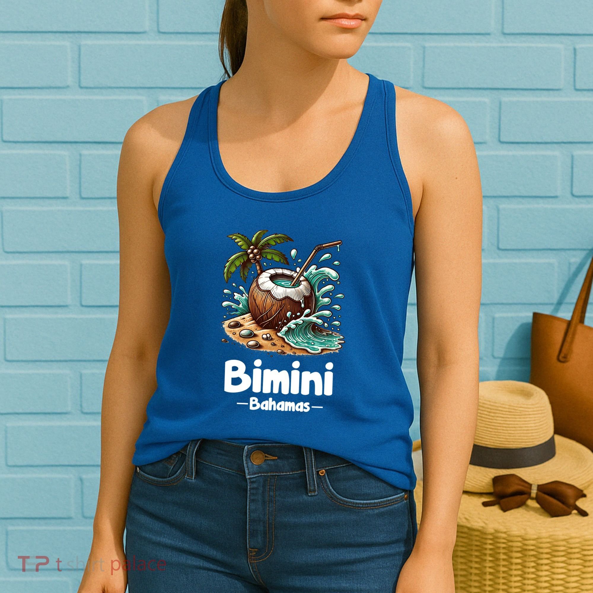 Bihimi Bahamas Souvenir Vacation Travel Reminder Gift Women's Tank Top