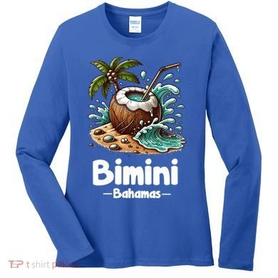 Bihimi Bahamas Souvenir Vacation Travel Reminder Gift Women's Long Sleeve Shirt