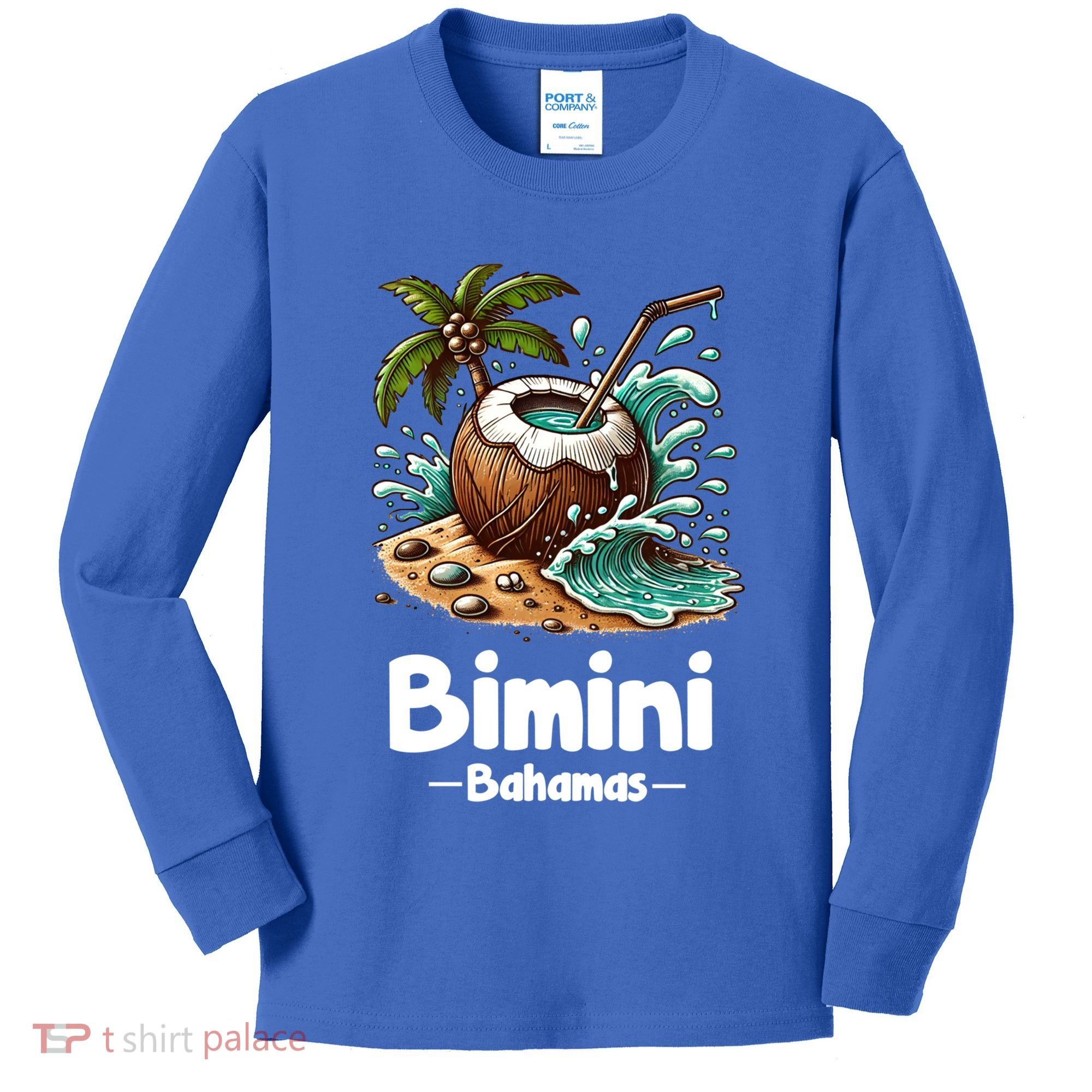 Bihimi Bahamas Souvenir Vacation Travel Reminder Gift Kids Long Sleeve Shirt