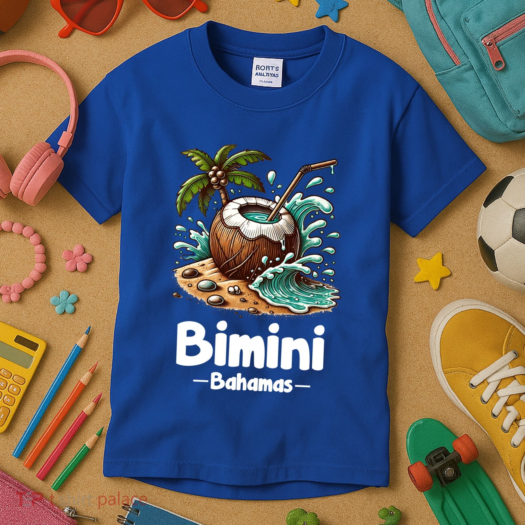 Bihimi Bahamas Souvenir Vacation Travel Reminder Gift Kids T-Shirt