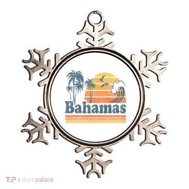 Bahamas Beach Summer Vacation Sunset Vintage 70S Retro Ornament