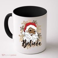 Black Believe Santa Claus Fun African American Santa Coffee Mug thumb 0
