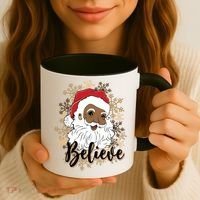 Black Believe Santa Claus Fun African American Santa Coffee Mug thumb 3