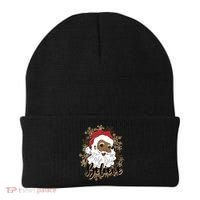 Black Believe Santa Claus Fun African American Santa Beanie thumb 0