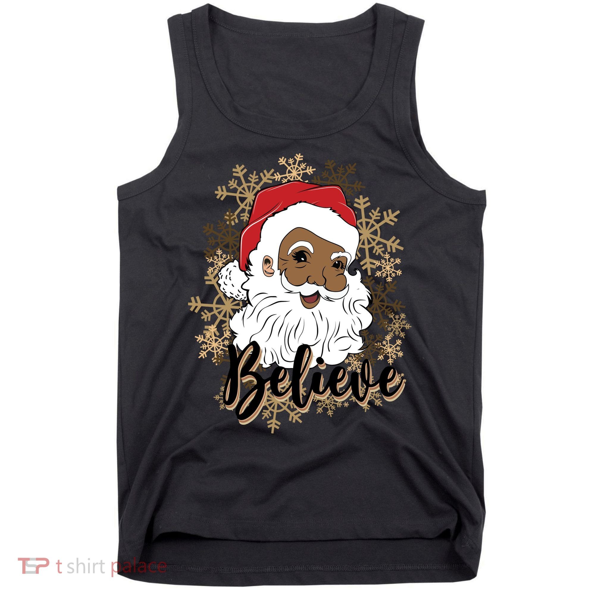 Black Believe Santa Claus Fun African American Santa Tank Top