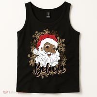 Black Believe Santa Claus Fun African American Santa Tank Top thumb 2