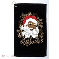 Black Believe Santa Claus Fun African American Santa Golf Towel thumb 0