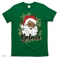 Black Believe Santa Claus Fun African American Santa T-Shirt thumb 0