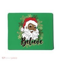 Black Believe Santa Claus Fun African American Santa Mousepad thumb 0