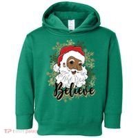 Black Believe Santa Claus Fun African American Santa Toddler Hoodie thumb 0