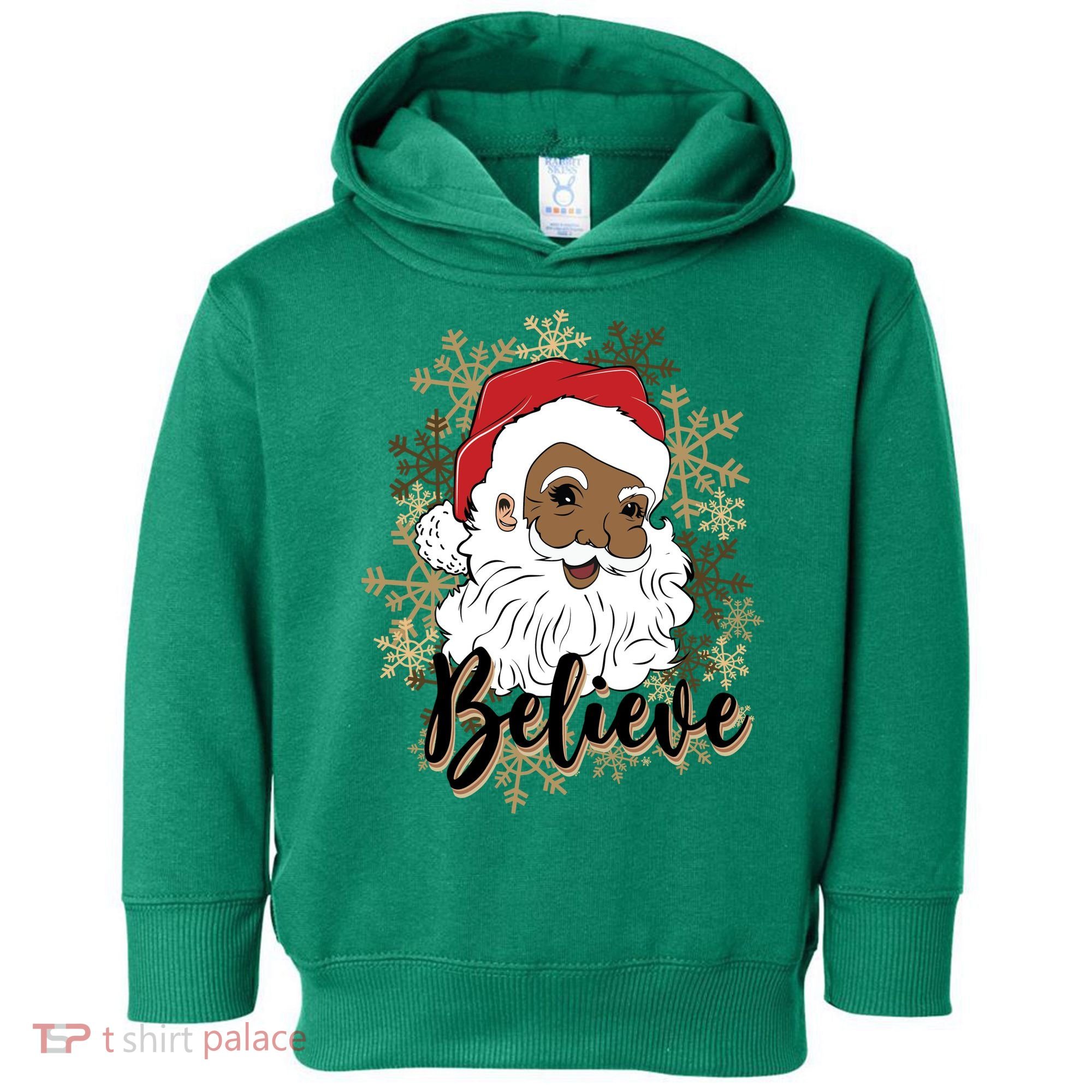 Black Believe Santa Claus Fun African American Santa Toddler Hoodie