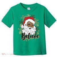Black Believe Santa Claus Fun African American Santa Toddler T-Shirt thumb 0