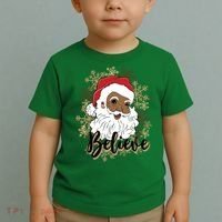 Black Believe Santa Claus Fun African American Santa Toddler T-Shirt thumb 2