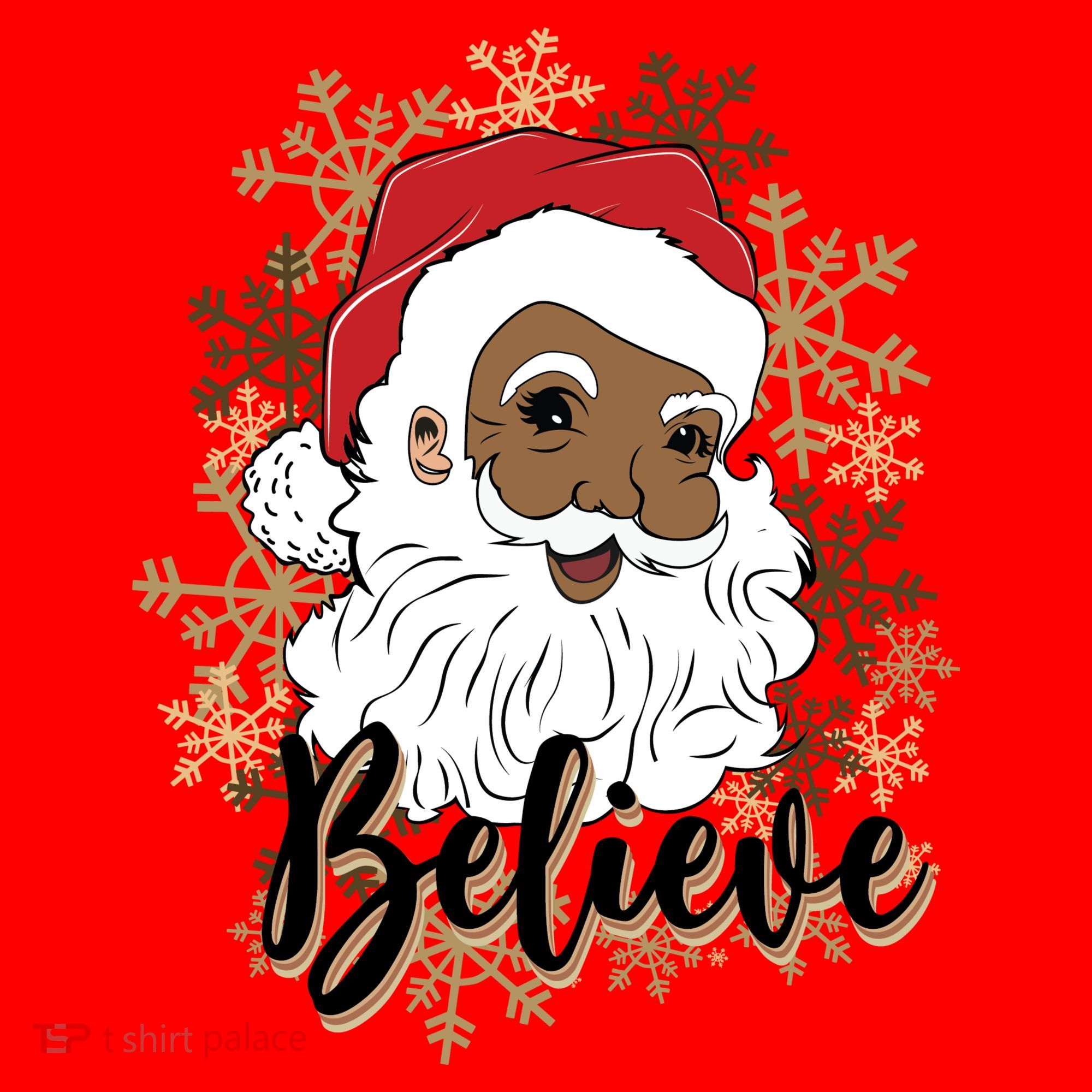 Black Believe Santa Claus Fun African American Santa Santa Hat